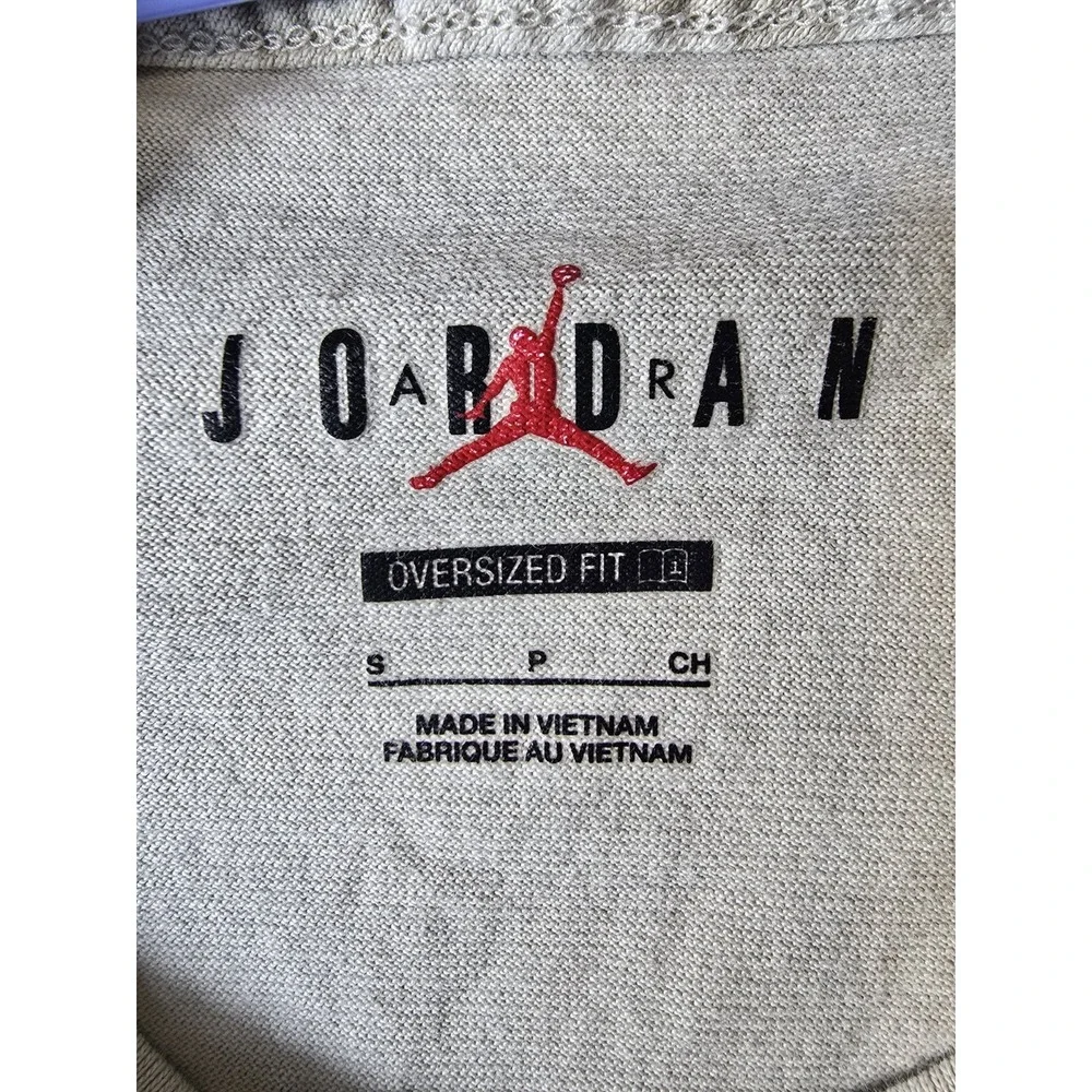 Air Jordan Paris Saint-Germain Graphic T-Shirt 'Beige Grey' Men's XL Oversized